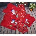 Cheap parent-child pajamas for Christmas printed family matching pjs