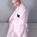 Fall / Winter pink outdoor wear,Flannel pajamas for women