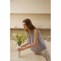 Sleeveless Pajama Set Women - Soft Knit Sleepwear Loungewear with Floral Pants