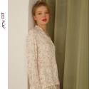 Women's Floral Print Pajamas Set - Long Sleeve Soft Sleepwear Loungewear