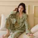 Women's Cute Print Pajamas Set - Long Sleeve Soft Sleepwear Loungewear