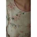 Elegant Women's Long Sleeve Pajamas Set - Soft Botanical Print Loungewear