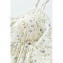 Summer Modal Satin Built-in Bra Multi-Color Print Women's Camisole Shorts Pajama Set - Supportive & Stylish