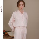 Soft Modal Knit Women's Long Sleeve Pajamas Set - Comfortable Loungewear & Home Wear
