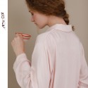Soft Modal Knit Women's Long Sleeve Pajamas Set - Comfortable Loungewear & Home Wear