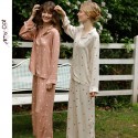 Women's Polka Dot Pajama Set - Long Sleeve Soft Sleepwear Loungewear