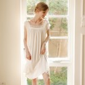 Vintage Lace Mesh Princess Dress - French Minimalist Homewear