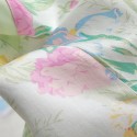 Fashion V-Neck Modal Satin Vanilla Mint Print Camisole Shorts Set - Trendy European Style Summer Pajamas