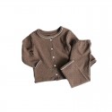 Kids' Polka Dot Pajamas Set - Soft Long Sleeve Children Sleepwear