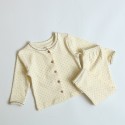 Kids' Polka Dot Pajamas Set - Soft Long Sleeve Children Sleepwear