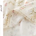 Women's Floral Print Pajama Set - Short Sleeve Soft Sleepwear Loungewear
