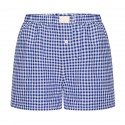 Summer New Women's Casual Comfortable High-Waisted Loose Wide-Leg Vintage Checkered Shorts