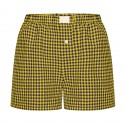 Summer New Women's Casual Comfortable High-Waisted Loose Wide-Leg Vintage Checkered Shorts
