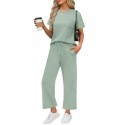 New European Summer Women's Casual Set - High-End Sporty Short Sleeve Outfit