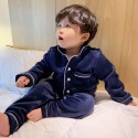 Winter Children's Clothes Thickened Golden Mink Down Leisure Comfortable pyjamas