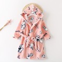 New children's flannel pajamas and robe sets soft pyjamas for boys and girls