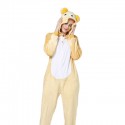 Lovely flannel bear cartoon animated body onesies for lady