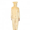 Lovely flannel bear cartoon animated body onesies for lady