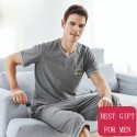 Cotton short pajamas 100% cotton impact color simple leisure T-shirt
