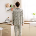 grey men's long sleeved cotton softest pajama sets