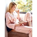 long sleeves ladies 100% cotton pajama setssummer kimono nightwear for women