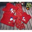 Cheap parent-child pajamas for Christmas printed family matching pjs