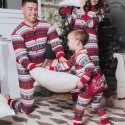 Parent-child suit Christmas pajamas Striped Christmas tree printed Xmas Dress