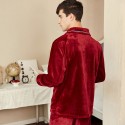 Winter flannel pajama suit for men