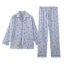 Men's long sleeves cotton pajama sets for Summer supper soft