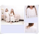 Cotton White Ladies pajamas,girls nightwear casual pyjamas