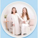 Cotton White Ladies pajamas,girls nightwear casual pyjamas