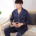 Solid color luxury men's Satin pajama sets