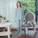 pajama sets for ladies cheap sleepwear womens pajamas with round necklaces