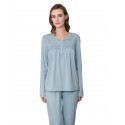 pajama sets for ladies cheap sleepwear womens pajamas with round necklaces