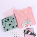 summer sleepwear short sets cotton pajama sets for women T-shirt and short