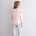 cotton loose long sleeved lovely thin women's Comfortable sleepwear